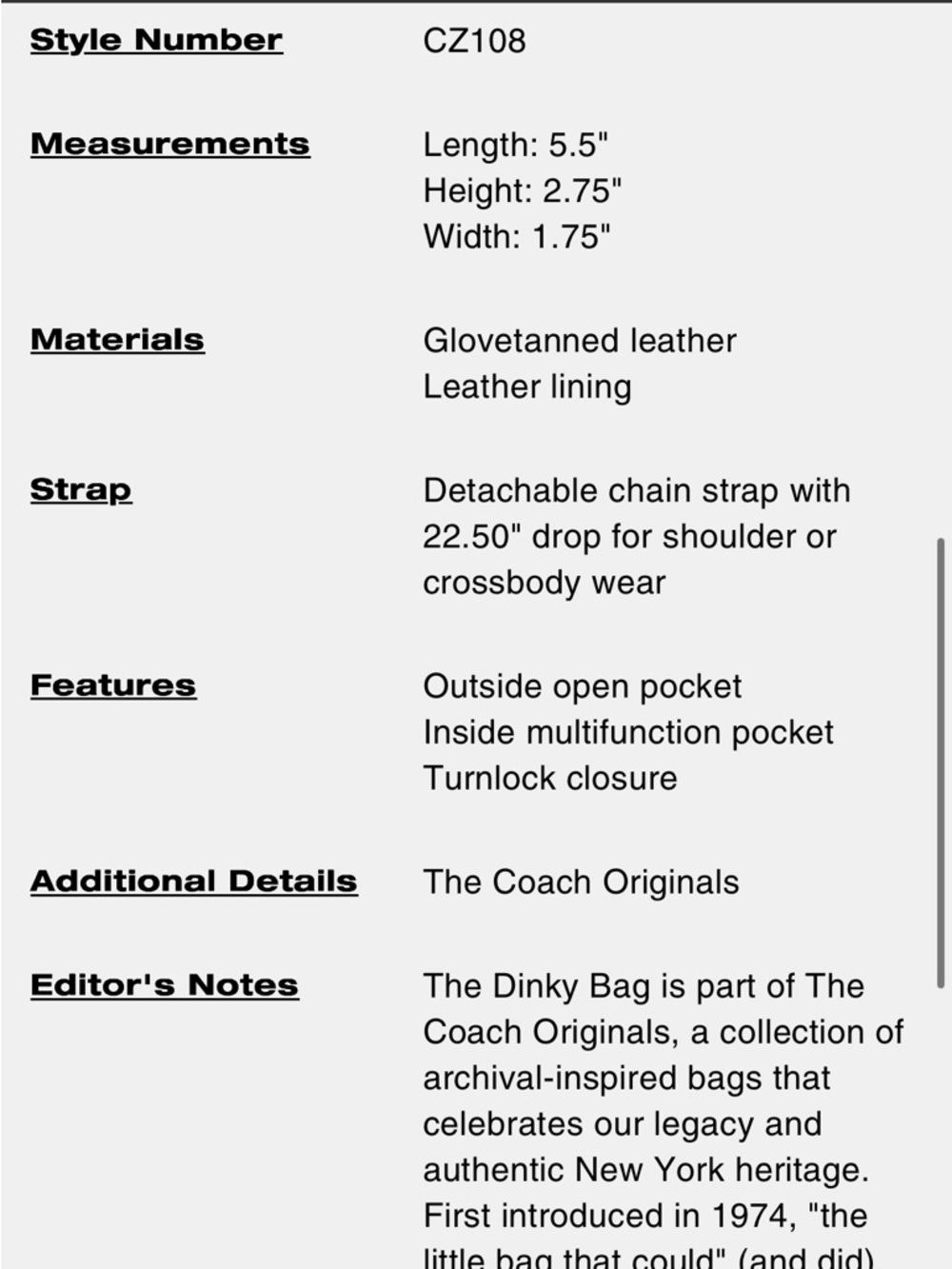 Coach black Dinky 14 - Picture 6 of 6
